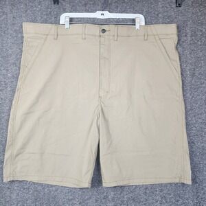 Wrangler Utility Shorts Mens 48 Tan Khaki Stretch Cotton Nylon 61SHWDH